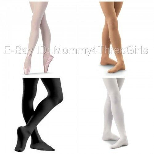 New Bloch Capezio Body Wrappers Danskin Footed Dance Tights Toddler & Child Size