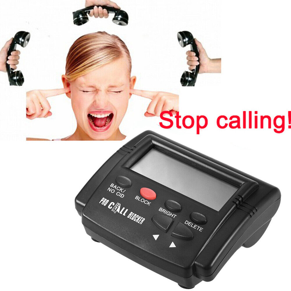 Call Id Blocker For Landline Phones Block Robocalls Stop Spam Callers Black G8s2