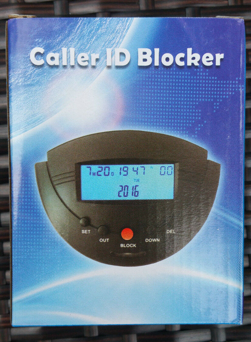Pa009b Landline Call Blocker Blacklist Caller Id Display Box Dual Signal Black