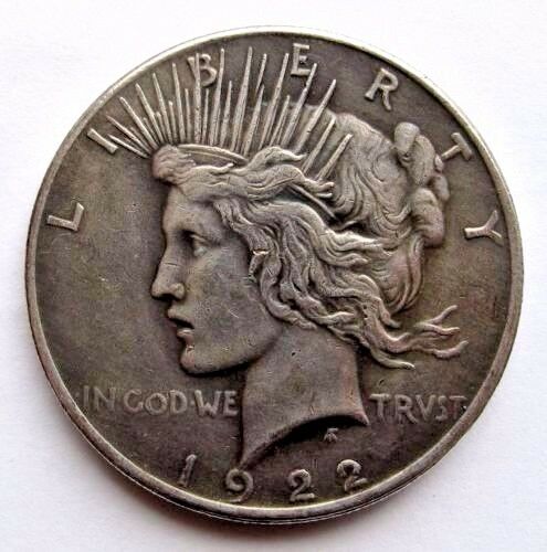Two Sided 1922 Peace Silver Dollar Coin Double Headed Coin