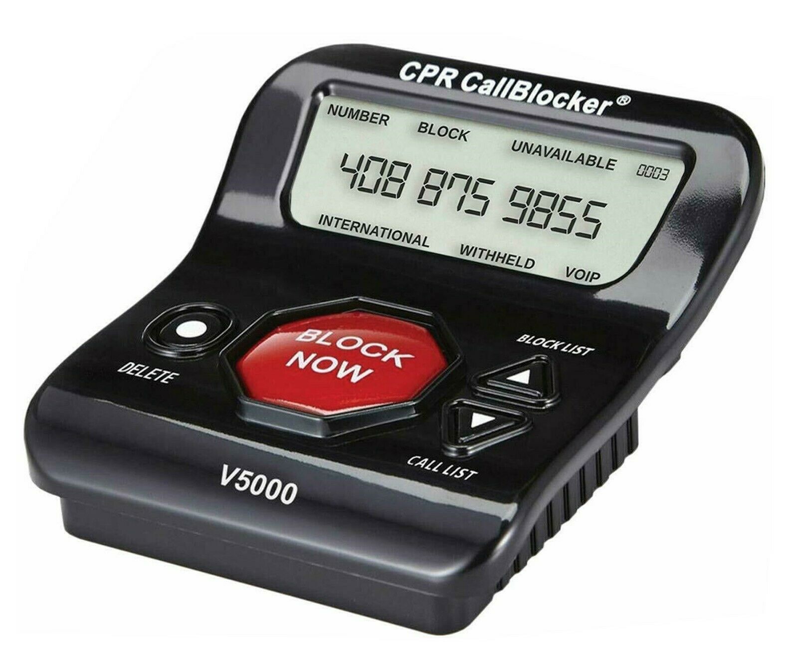 Cpr V5000 Landline Call Blocker Block 5000 Known & Additional 1500 Scam Robocall